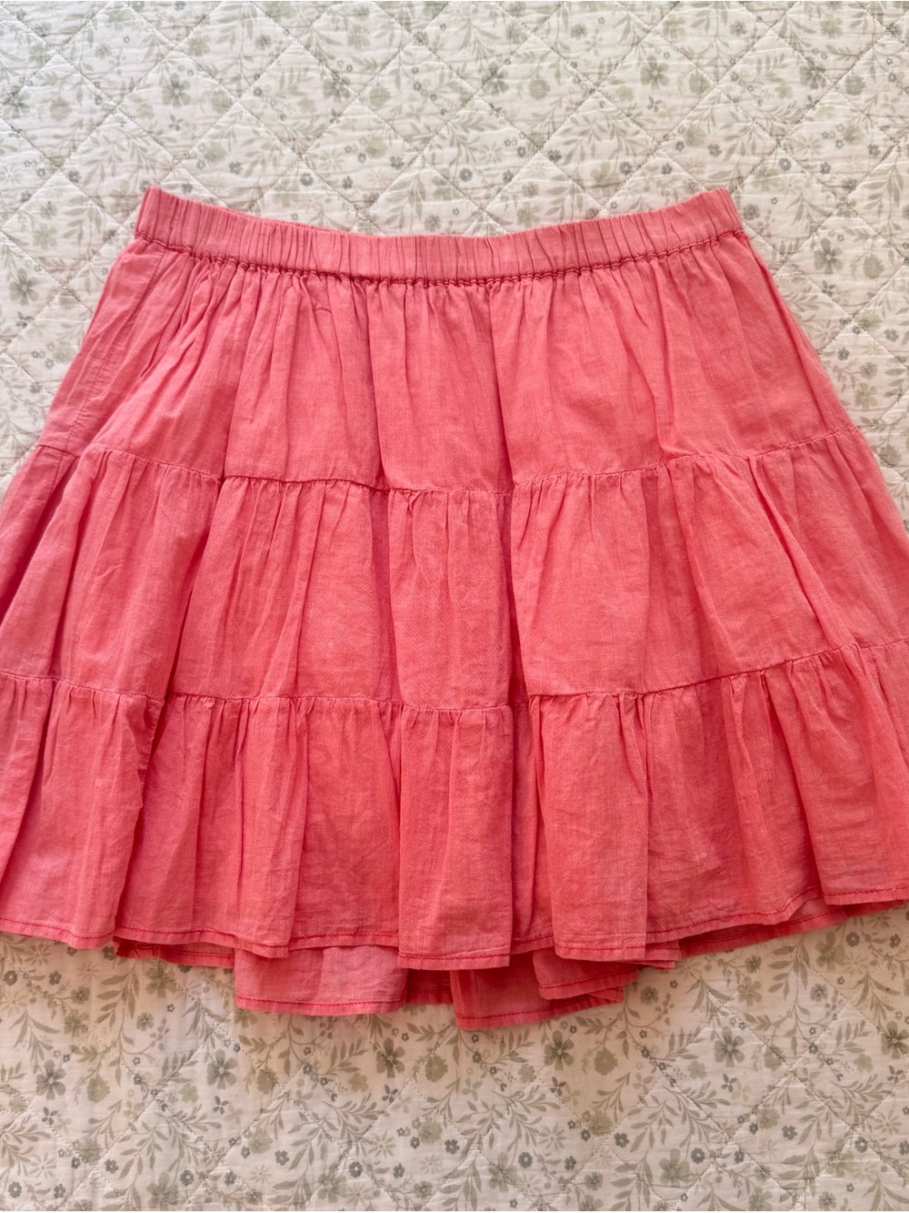 Y2k Mossimo pink cotton tiered skirt